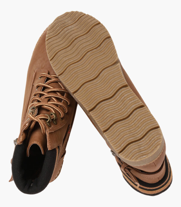 Women-Brown-Solid-Synthetic-Mid-Top-Flat-Boots-4