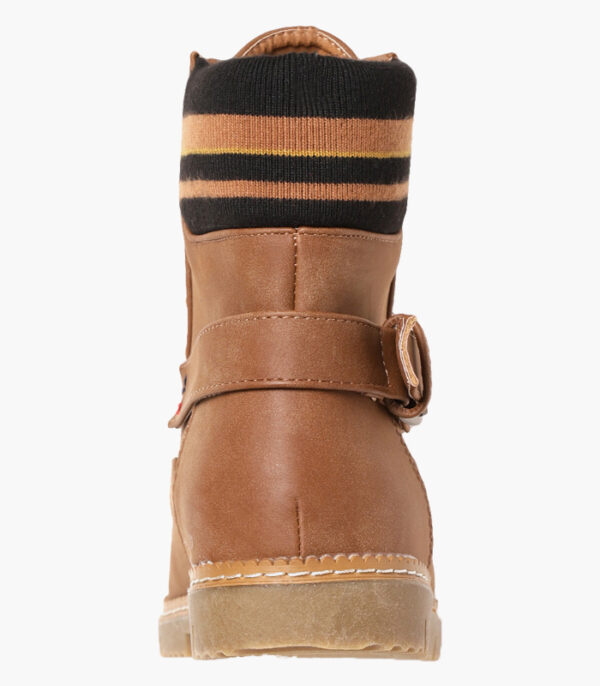 Women-Brown-Solid-Synthetic-Mid-Top-Flat-Boots-5